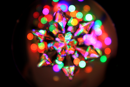 color christmas lights texture as very nice backgroundの写真素材