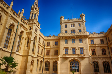 Lednice castle in the summer from Czech republicのeditorial素材