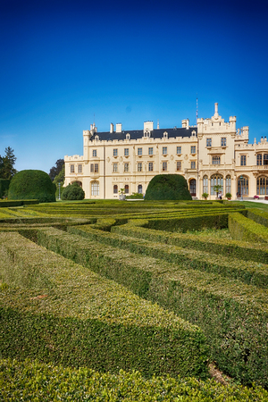 Lednice castle in the summer from Czech republicのeditorial素材