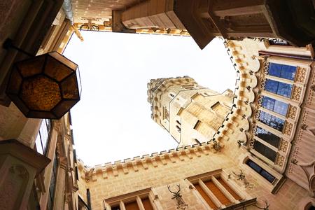 romantic Hluboka castle in the Czech republicのeditorial素材