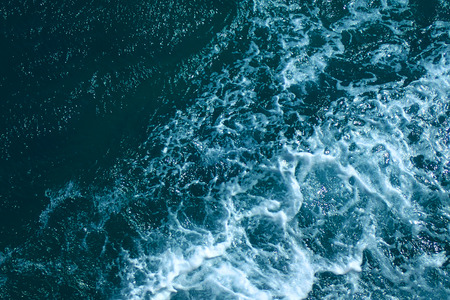 Blue water texture from the sea as nice backgroundの写真素材