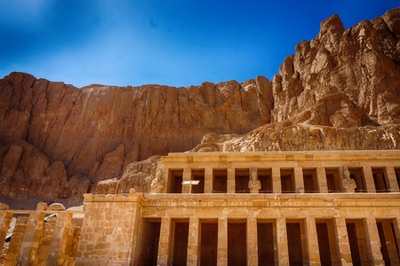 old Temple of Hatshepsut in the Egyptの写真素材
