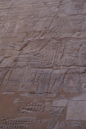 hieroglyph texture from Egypt karnak as very nice backgroundの写真素材