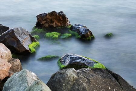 Beautiful Bulgarian Black sea in Ravda villageの写真素材