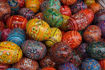 color easter eggs as very nice holiday background