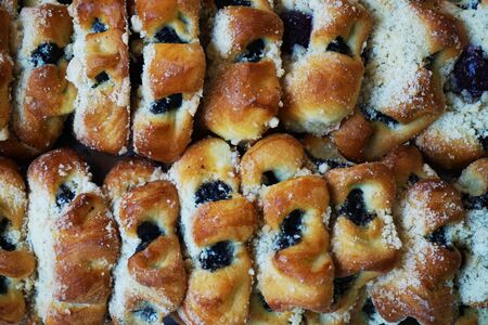 small poppy seeds czech desserts as nice backgroundの写真素材