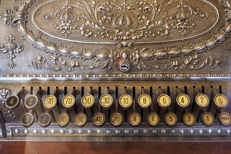 very old cash box from previous century