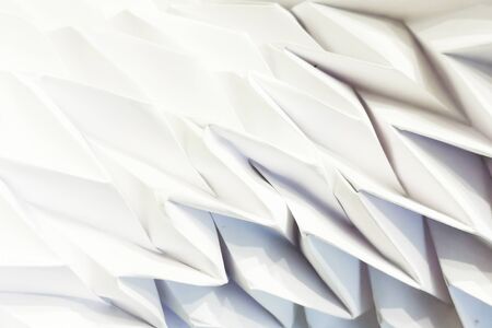 white paper geometric texture as very easy backgroundの写真素材