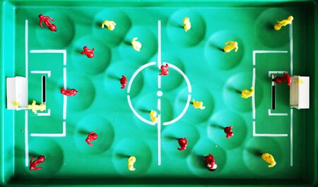 old table soccer game as nice background