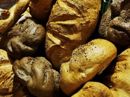 different bread food texture as nice background