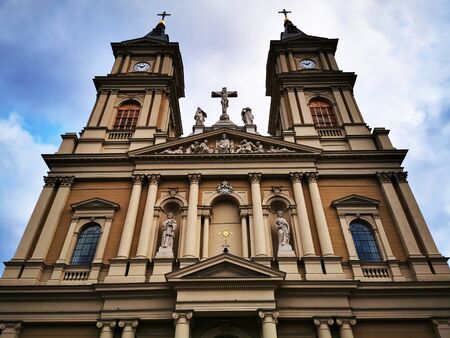 church cathedral in Ostrava city in Czech republic