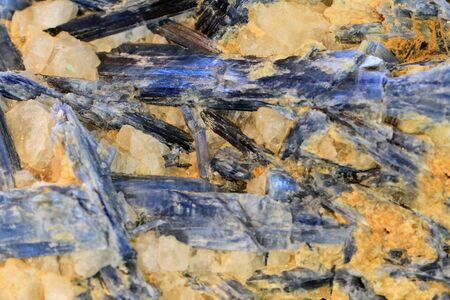 cyanite mineral texture as very nice natural backgroundの写真素材