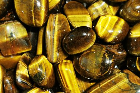 tiger eye mineral texture as nice backgroundの写真素材