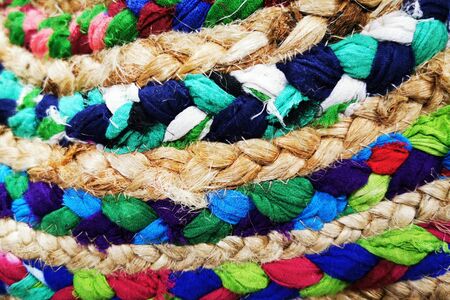 recycle color fabric texture as nice backgroundの写真素材