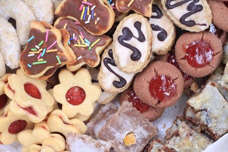 christmas cookies texture as very nice background
