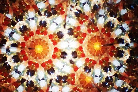 kaleidoscope from color glass as easy textureの写真素材