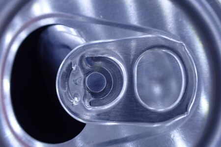 detail of alu drink can opener as backgroundの写真素材