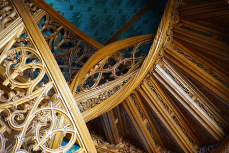 detail of castle interior in czech republicのeditorial素材