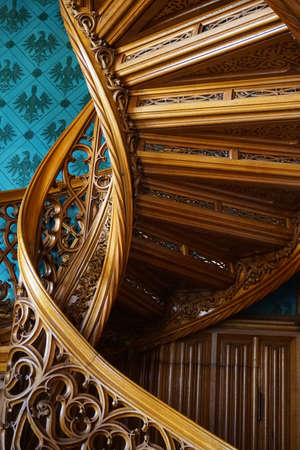 detail of lednice castle interior in czech republicのeditorial素材