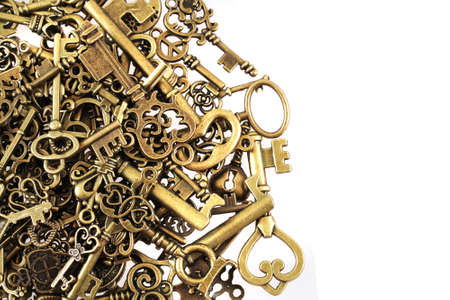 old vintage keys texture as very nice backgroundの写真素材