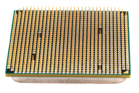 computer microprocessor isolated on the white background