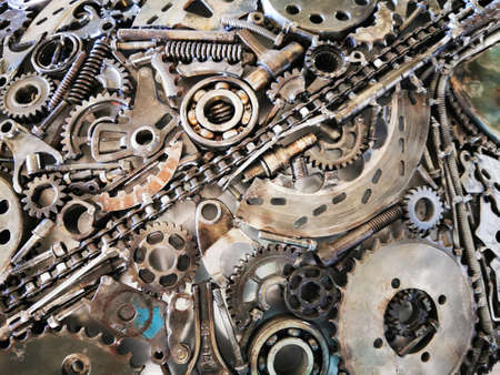 iron steampunk cogwheel texture as technology background