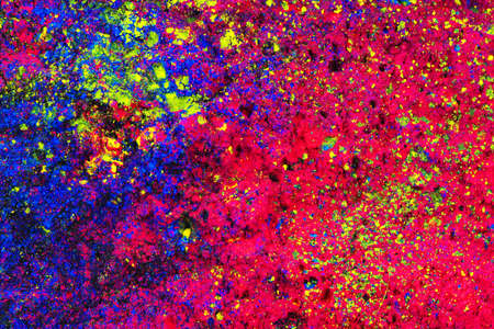 cyan, magenta, black and yellow colors texture as nice backgroundの写真素材