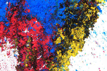 cyan, magenta, black and yellow colors texture as nice backgroundの写真素材