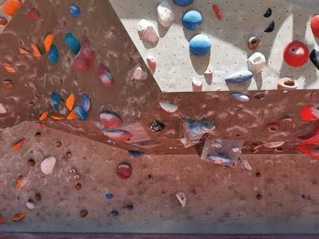 climbing wall texture as very nice backgroundの写真素材