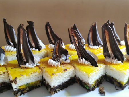 Egypt desserts as very nice food background