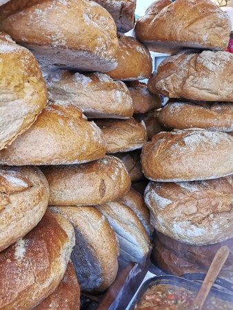fresh bread texture as nice food background