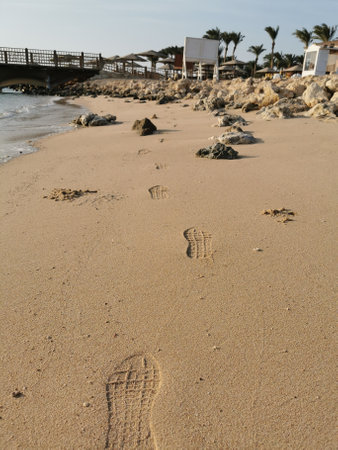 egypt beach in makadi bay as nice relax zone