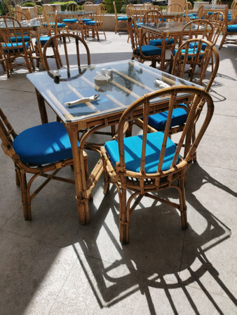 Egyptian restaurant on the beach in Makadi bay
