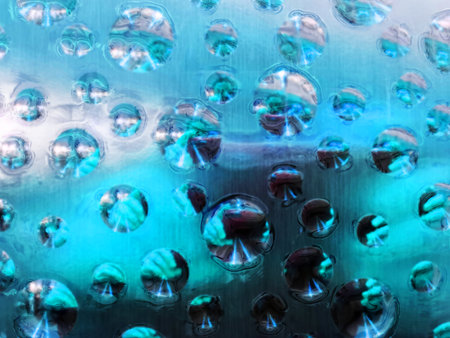blue bubble abstract texture as very nice background