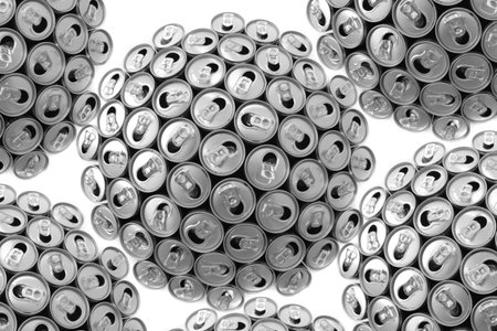 empty cans isolated as very nice background