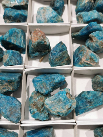 apatite mineral collection as very nice background