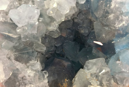 celestine mineral texture as very nice natural backgroundの写真素材
