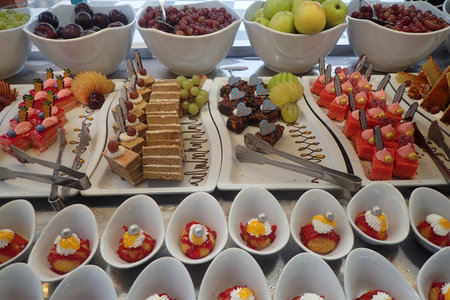 Egyptian delicious desserts as nice gourmet backgroundの写真素材