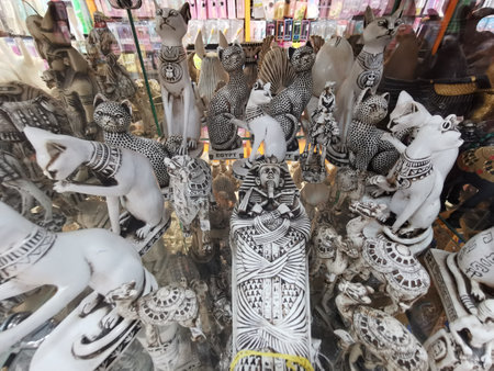 traditional Egyptian tourist souvenirs from the Hurghadaの写真素材