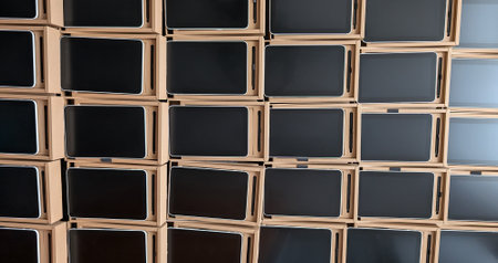 a lot of tablets as a nice technology background