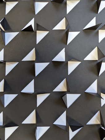 abstract black and white paper texture backgroundの写真素材