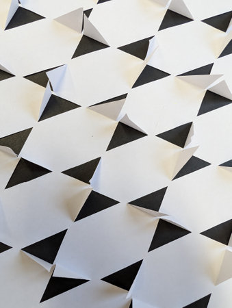 abstract black and white paper texture backgroundの写真素材