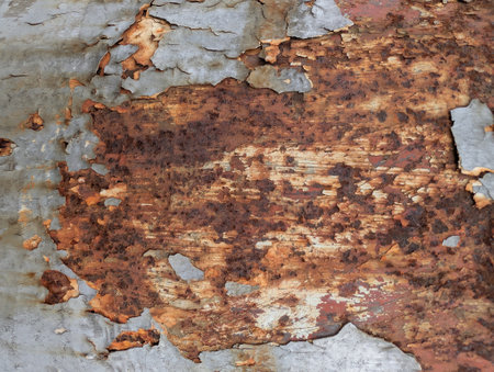 corroded old metal texture as easy backgroundの写真素材