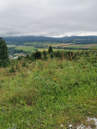 nice Czech landscape from the springの写真素材