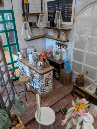 small interior toy, as the copy of my old houseの写真素材