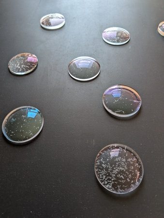 optical lens texture as nice science backgroundの写真素材