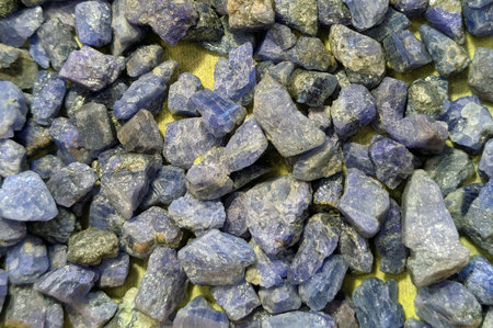 blue tanzanite mineral texture as nice natural backgroundの写真素材