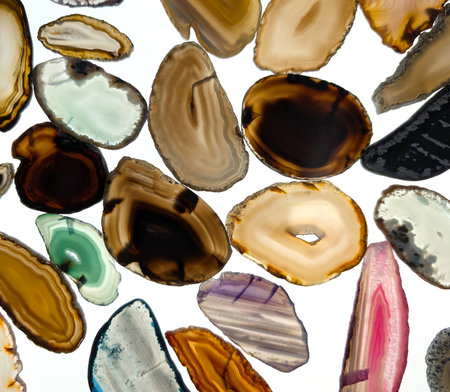 agate mineral texture as very nice natural backgroundの写真素材