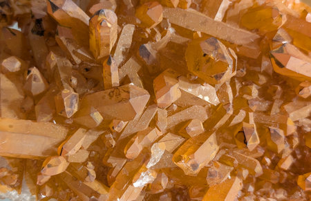 citrine crystal mineral texture as nice backgroundの写真素材