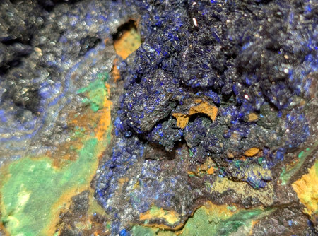 blue azurite mineral texture as nice natural backgroundの写真素材